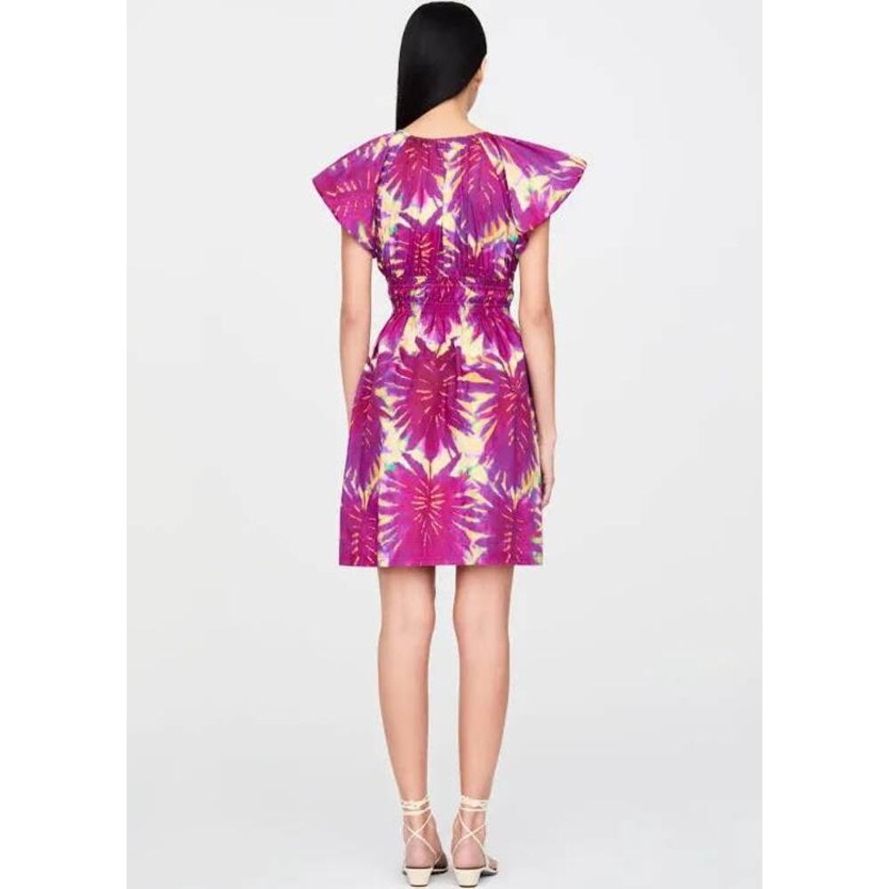 Marie Oliver Emilia Mini Dress in Tie Dye Purple Boysenberry XS NEW Whimsy Boho - Picture 6 of 7